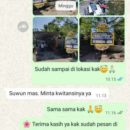 Pengiriman Papan Bunga Duka Rancasari